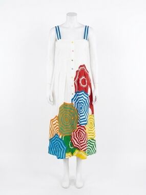NEW EMILY MCCARTHY the constance midi dress in beach club